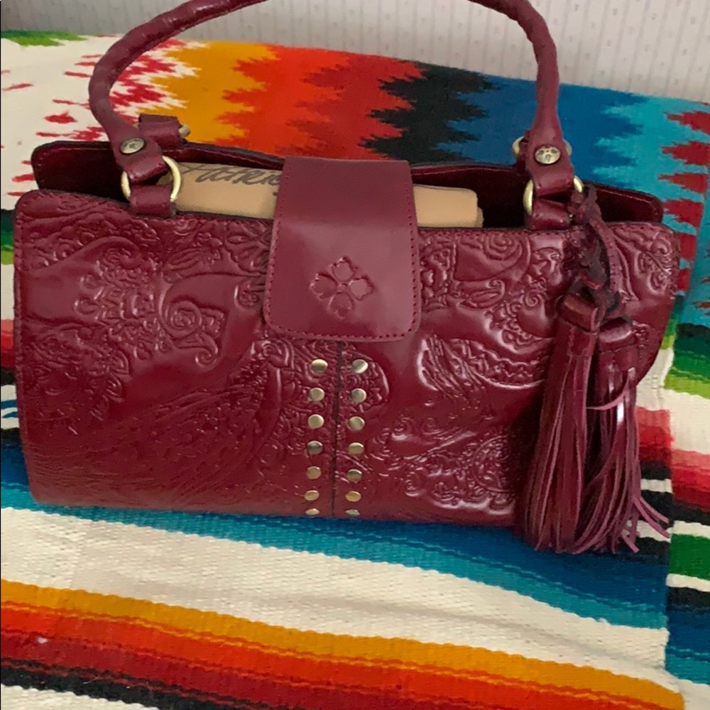 Patricia Nash Rienzo Embossed Paisley Satchel NWOT